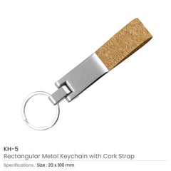 Custom Printed Metal Keychain with Cork Strap | Custom Packaging Printing | Free Design Support | Yalla Printing UAE