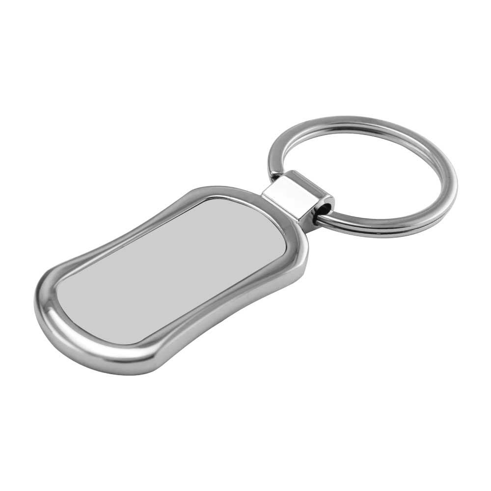 Custom Printed Rectangular Oval Metal Keychains - Stainless Steel | Logo Branding Corporate Gift | UAE Delivery | Yalla Printing UAE