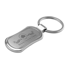 Custom Printed Rectangular Oval Metal Keychains - Stainless Steel | Logo Branding Corporate Gift | UAE Delivery | Yalla Printing UAE