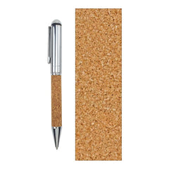 Metal Pen with Cork Barrel and Box | Logo Printed Business Gift – Yalla Printing UAE