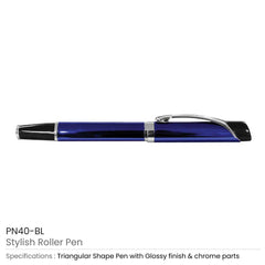 Custom Printed Stylish Metal Roller Pens - Stainless Steel | Logo Branding Corporate Gift | UAE Delivery | Yalla Printing UAE