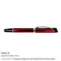 Custom Printed Stylish Metal Roller Pens - Stainless Steel | Logo Branding Corporate Gift | UAE Delivery | Yalla Printing UAE