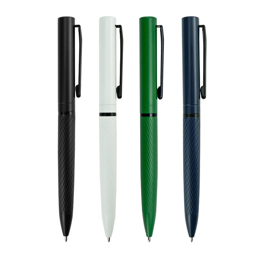 Custom Printed Metal Pens Twist Action Matte Finish And Black Clip - Stainless Steel | Exhibitions, Conferences, Corporate Events | Yalla Printing UAE