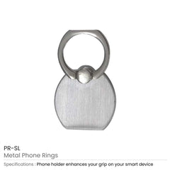 Custom Printed Metal Phone Ring - Stainless Steel | Exhibitions, Conferences, Corporate Events | Yalla Printing UAE