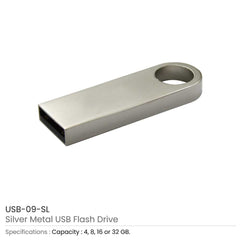 Custom Printed Metal USB Flash Drives - Stainless Steel | Logo Branding Corporate Gift | UAE Delivery | Yalla Printing UAE