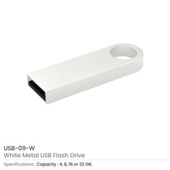 Custom Printed Metal USB Flash Drives - Stainless Steel | Logo Branding Corporate Gift | UAE Delivery | Yalla Printing UAE