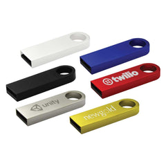 Custom Printed Metal USB Flash Drives - Stainless Steel | Logo Branding Corporate Gift | UAE Delivery | Yalla Printing UAE