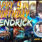 Mobile Legends Battle" Personalized Birthday Banner - Enter the Arena of Fun - Yalla Printing