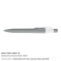 Custom Printed Mood Metal Pens | Logo Branding Corporate Gift | UAE Delivery | Yalla Printing UAE