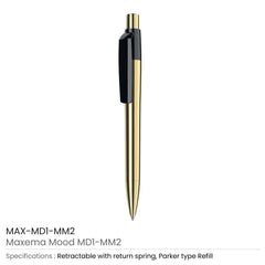 Custom Printed Mood Metal Pens - Stainless Steel | Logo Branding Corporate Gift | UAE Delivery | Yalla Printing UAE
