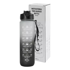 Custom Printed Motivational Time Marked Water Bottles 1000Ml | Logo Branding Corporate Gift | UAE Delivery | Yalla Printing UAE