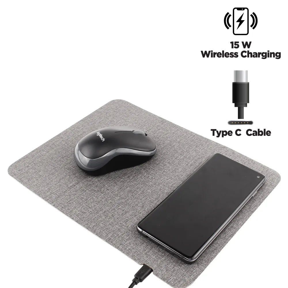 Custom Printed Fast Wireless Charging Mousepad In 15W, Foldable Design Type - C | Exhibitions, Conferences, Corporate Events | Yalla Printing UAE