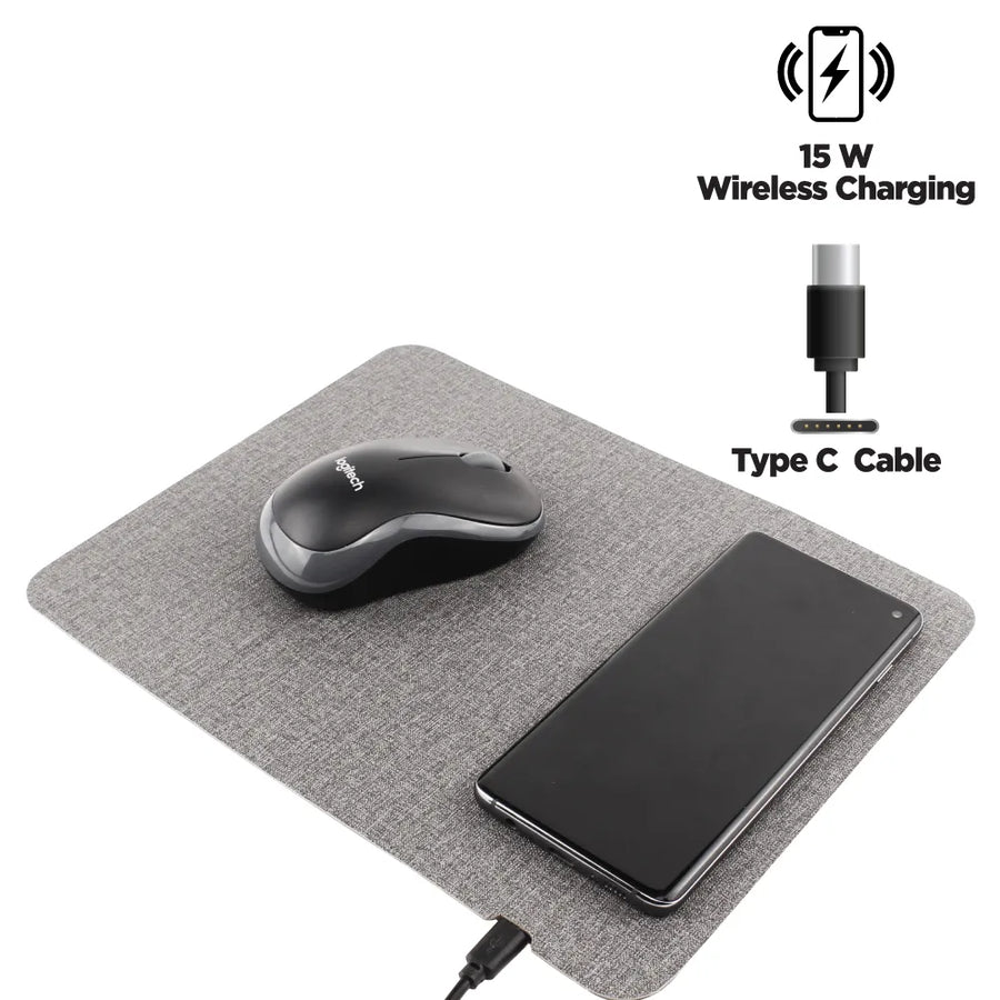Custom Printed Fast Wireless Charging Mousepad In 15W, Foldable Design Type - C | Exhibitions, Conferences, Corporate Events | Yalla Printing UAE