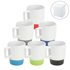 Custom Printed Ceramic Mugs with Bottom Clay in 12 Oz, Matte Finish | Logo Branding Corporate Gift | UAE Delivery | Yalla Printing UAE