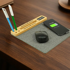 Custom Printed Multi - Function Mousepad, 15W Fast Wireless Charger & LED Logo - Premium Polyester Fabric | Premium Signage & Display Printing | Free Design Support | Yalla Printing UAE