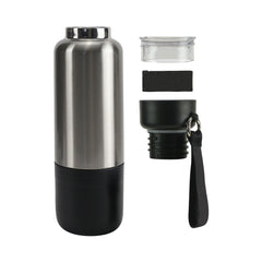 Custom Printed Multi - Function Ss Bottles, Double Wall, Base Cup, Lanyard, 500Ml - Stainless Steel | Logo Branding Corporate Gift | UAE Delivery | Yalla Printing UAE