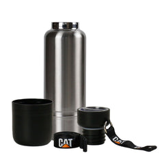 Custom Printed Multi - Function Ss Bottles, Double Wall, Base Cup, Lanyard, 500Ml - Stainless Steel | Logo Branding Corporate Gift | UAE Delivery | Yalla Printing UAE