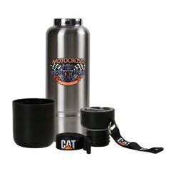 Custom Printed Multi - Function Ss Bottles, Double Wall, Base Cup, Lanyard, 500Ml - Stainless Steel | Logo Branding Corporate Gift | UAE Delivery | Yalla Printing UAE