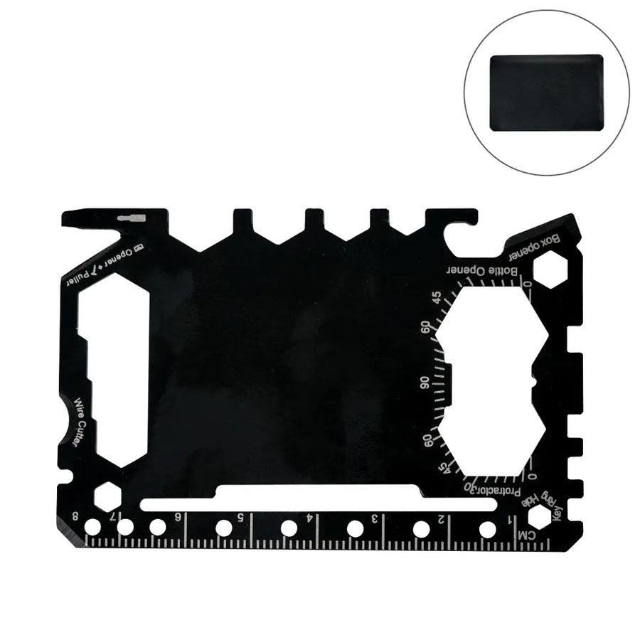 Multi-functional Tool Card in PU Leather Pouch