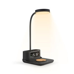 Custom Printed Desk Lamp With 15W Wireless Charger, Clock And Pen Holder | Logo Branding Corporate Gift | UAE Delivery | Yalla Printing UAE