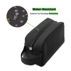 Multipurpose Utility Pouch in Black Polyester Fabric with Zipper and Webbing Handle | Custom Packaging Printing | Free Design Support | Yalla Printing UAE