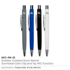 Custom Printed Nfc Smart Pens - Tap To Share Website, Contact & Social Media | Logo Branding Corporate Gift | UAE Delivery | Yalla Printing UAE