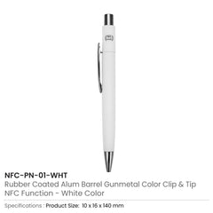 Custom Printed Nfc Smart Pens - Tap To Share Website, Contact & Social Media | Logo Branding Corporate Gift | UAE Delivery | Yalla Printing UAE