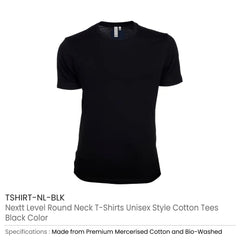 Custom Printed Nextt Level Bio - Washed Round Neck T - Shirts For Men | Custom Apparel Branding | UAE Delivery | Yalla Printing UAE