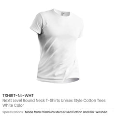 Custom Printed Nextt Level Bio - Washed Round Neck T - Shirts For Men | Custom Apparel Branding | UAE Delivery | Yalla Printing UAE
