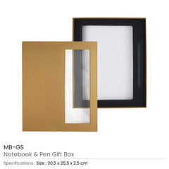 Eco-Friendly Recycled Paper Notebook & Pen Gift Box | Logo Branding Corporate Gift | UAE Delivery | Yalla Printing UAE