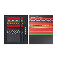 Metal Pens – Notebook and Pen Giftset in Traditional SADU Designs | Custom Packaging Printing | Free Design Support | Yalla Printing UAE