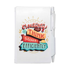 Custom Printed PVC Hard Cover Notepad With Pen | Exhibitions, Conferences, Corporate Events | Yalla Printing UAE