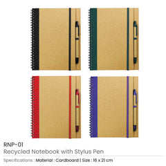 Custom Printed Recycled Notebook With Stylus Pen | Logo Branding Corporate Gift | UAE Delivery | Yalla Printing UAE