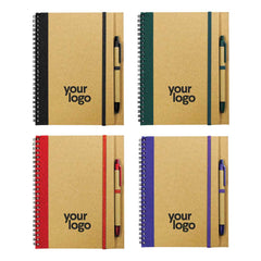 Custom Printed Recycled Notebook With Stylus Pen | Logo Branding Corporate Gift | UAE Delivery | Yalla Printing UAE