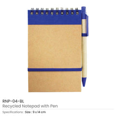 Custom Printed Recycled Notepads With Pen | Logo Branding Corporate Gift | UAE Delivery | Yalla Printing UAE
