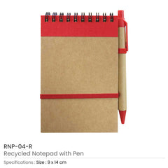 Custom Printed Recycled Notepads With Pen | Logo Branding Corporate Gift | UAE Delivery | Yalla Printing UAE