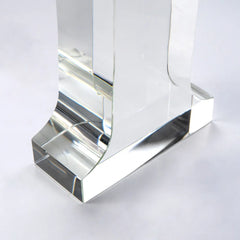 Crystal Awards – Crystal Glass Trophy in Number One Shape with Gold Lock Closure Box | Custom Packaging Printing | Free Design Support | Yalla Printing UAE