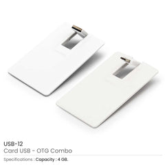 Custom Printed Otg Card Shaped USB - Portable Structure | Logo Branding Corporate Gift | UAE Delivery | Yalla Printing UAE