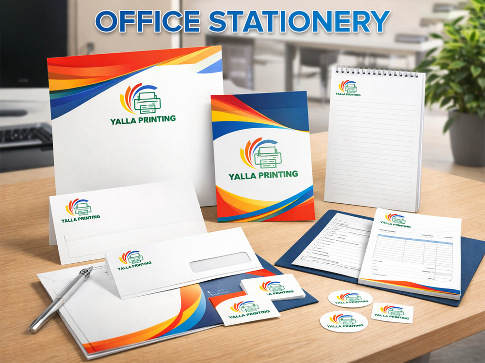 Office stationery printing and branded business stationery in UAE