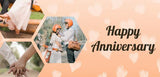 Vibrant Orange and White Colorful Anniversary Banner - Celebratory Decor - Yalla Printing