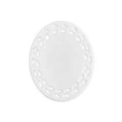 Oval Doily Ceramic Ornaments