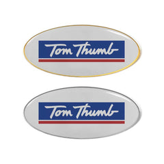 Custom Printed Oval Flat Metal Badges - Stainless Steel | Corporate Award & Recognition Gift | UAE Delivery | Yalla Printing UAE