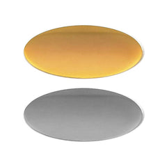 Custom Printed Oval Flat Metal Badges - Stainless Steel | Corporate Award & Recognition Gift | UAE Delivery | Yalla Printing UAE