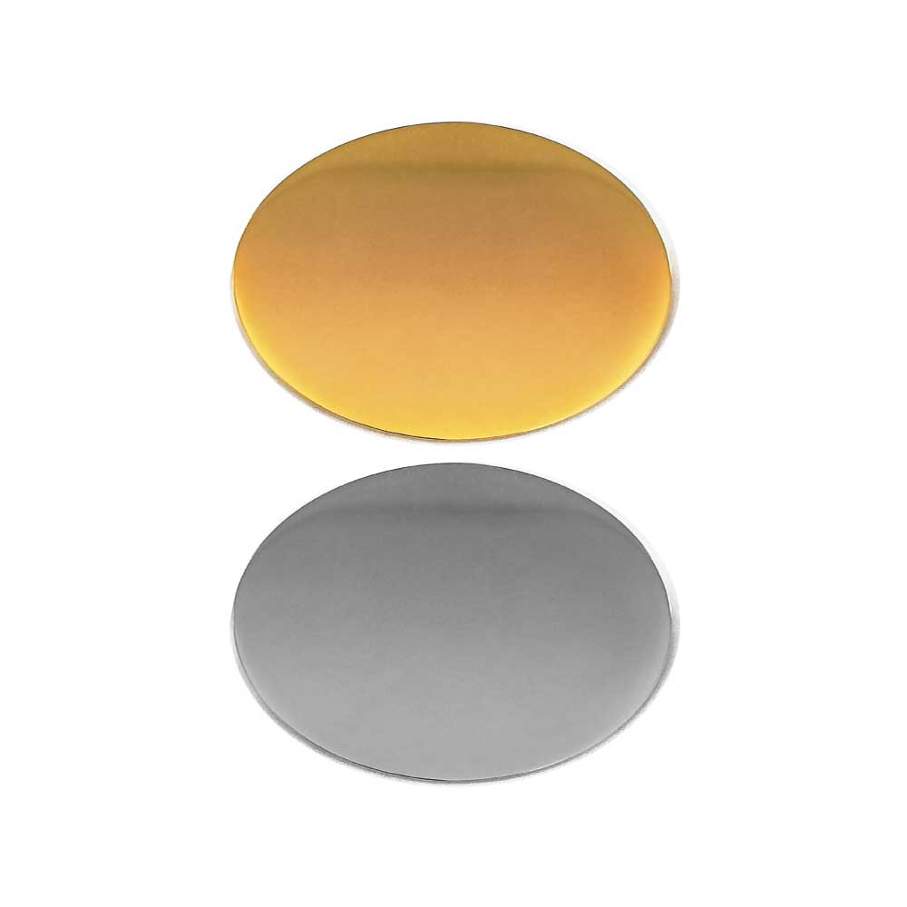 Custom Printed Oval Flat Metal Badges - Stainless Steel | Corporate Award & Recognition Gift | UAE Delivery | Yalla Printing UAE
