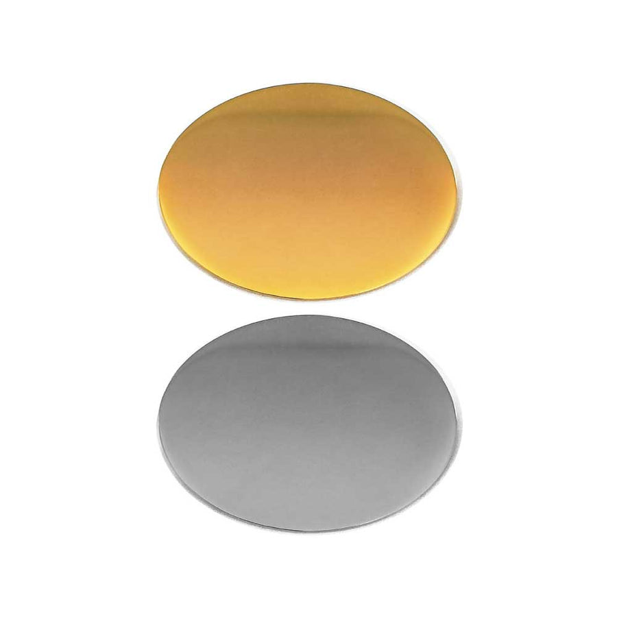 Custom Printed Oval Flat Metal Badges - Stainless Steel | Exhibitions, Conferences, Corporate Events | Yalla Printing UAE