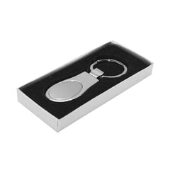 Custom Printed Oval Shaped Metal Keychains - Stainless Steel | Logo Branding Corporate Gift | UAE Delivery | Yalla Printing UAE