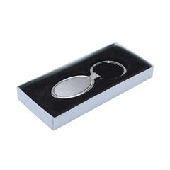 Custom Printed Oval Metal Keychains - Stainless Steel | Logo Branding Corporate Gift | UAE Delivery | Yalla Printing UAE