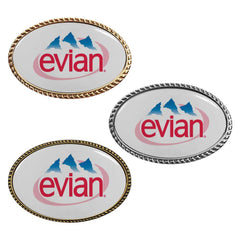 Custom Printed Oval Rope Design Logo Badges | Exhibitions, Conferences, Corporate Events | Yalla Printing UAE