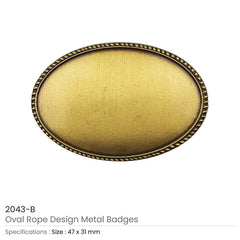 Custom Printed Oval Rope Design Logo Badges | Exhibitions, Conferences, Corporate Events | Yalla Printing UAE