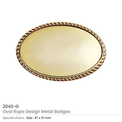 Custom Printed Oval Rope Design Logo Badges | Exhibitions, Conferences, Corporate Events | Yalla Printing UAE